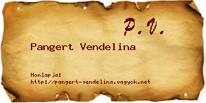 Pangert Vendelina névjegykártya